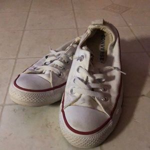 COPY - Slip on white converse allstars rarely worn size 8